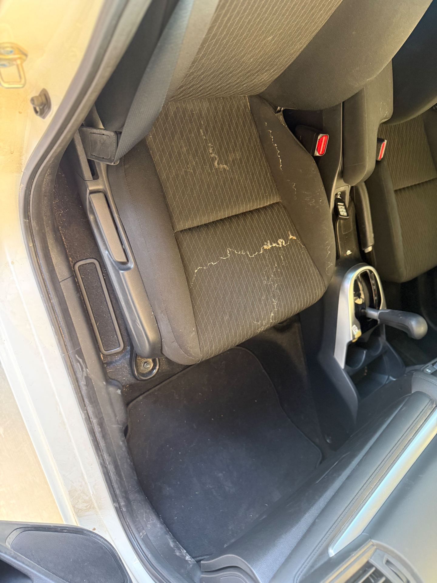 Before — Honda Fit — Seat & Carpet Restoration