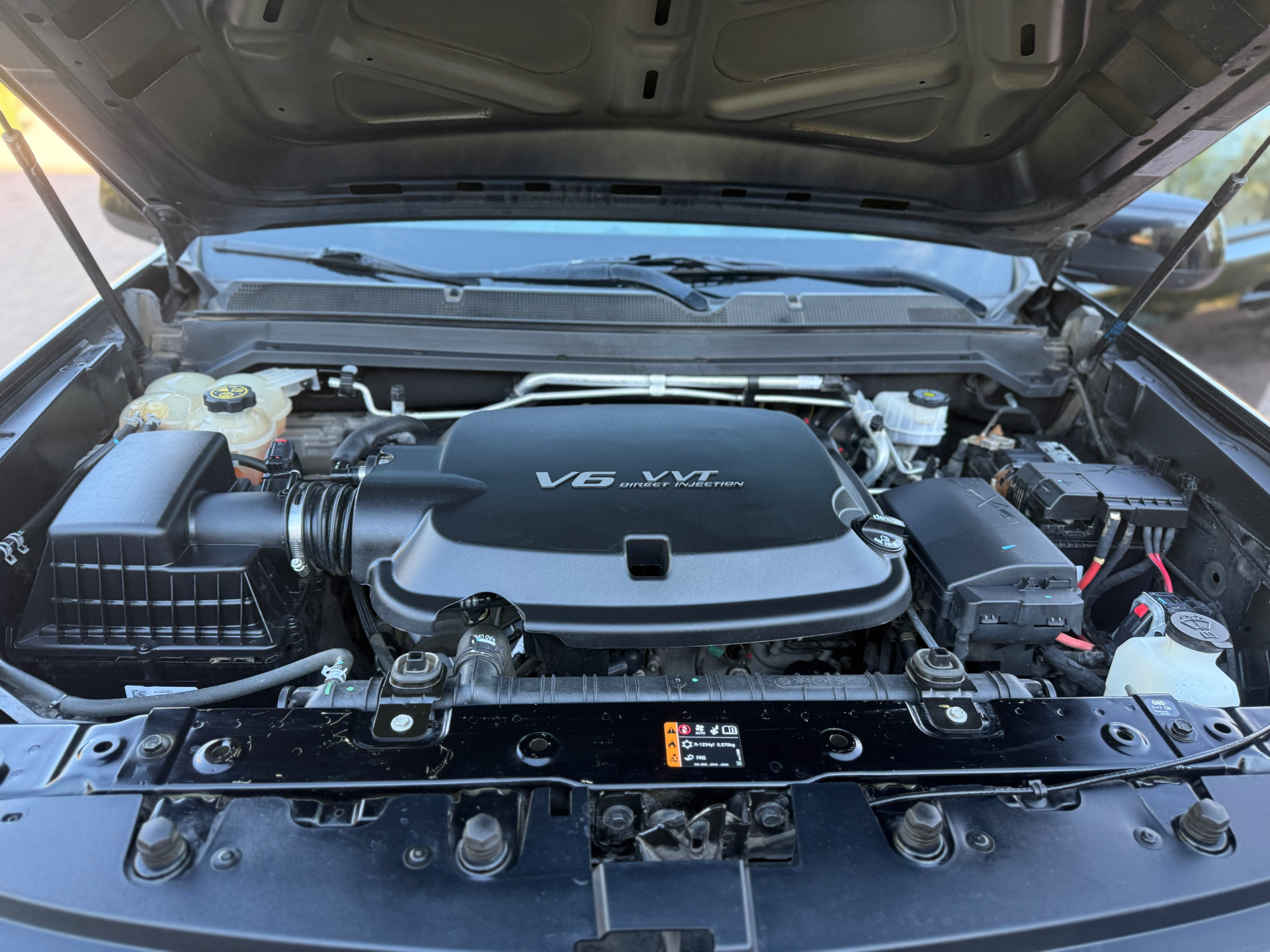 After — V6 Engine Bay — Detail & Dress