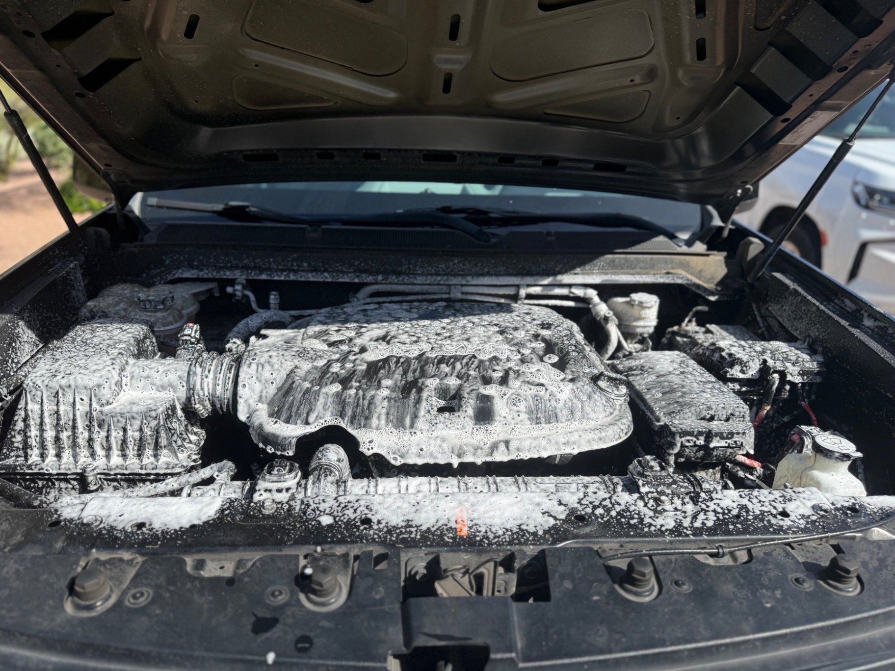 Before — V6 Engine Bay — Detail & Dress